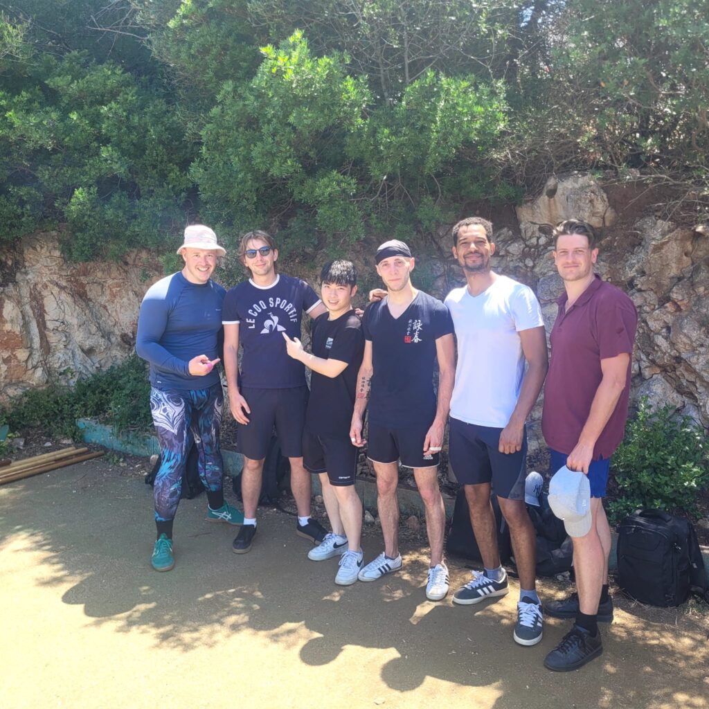 Photo de groupe, wing Chun lille les gouttes d'eau à Minorque 2026